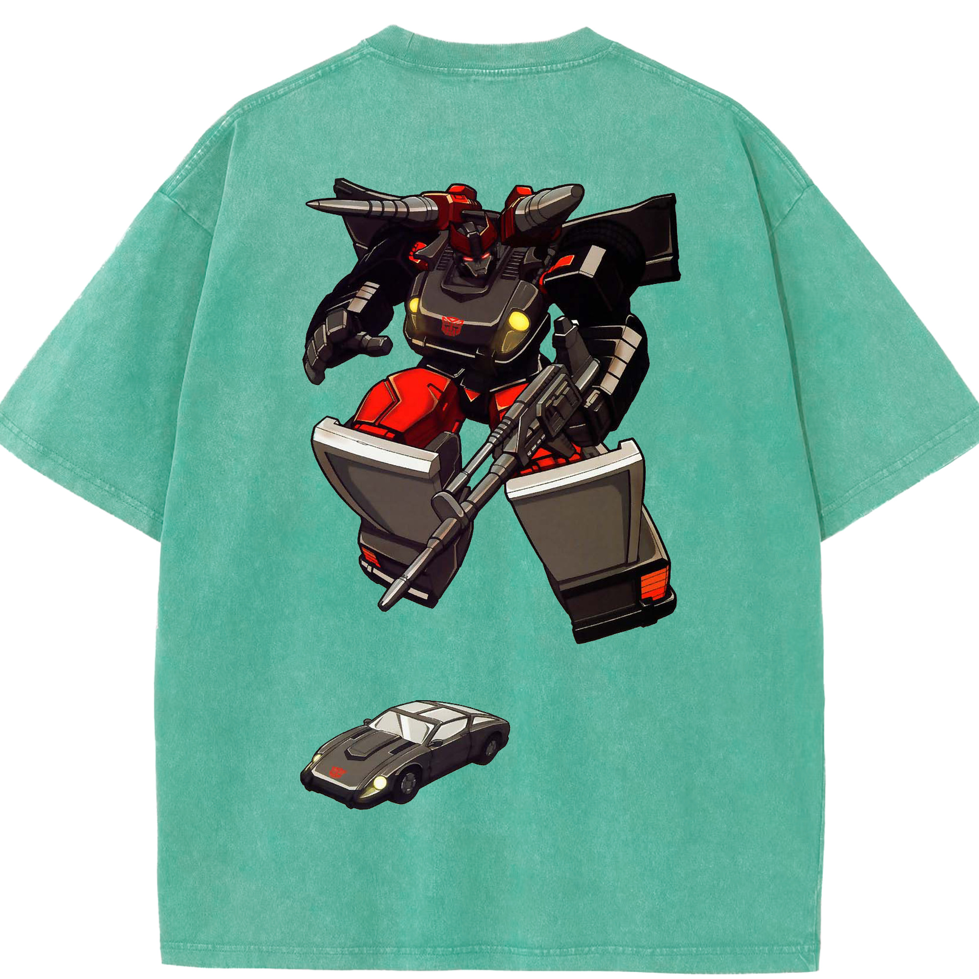 （画像用）  綿100% ヴィンテージ風 半袖Tシャツ（背面プリント）
